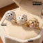 Nhẫn cho chó IFANSIN, Nhẫn mèo Mini chải mờ, Dễ thương có thể điều chỉnh ngọt ngào Trang sức động vật tinh tế Quà tặng bạn gái