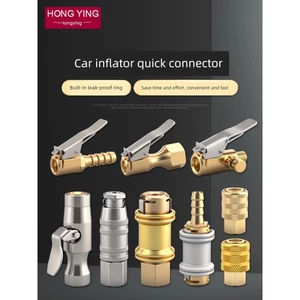 Lốp Nhanh Bơm Hơi Vòi Phun Không Khí Vòi Phun Không Khí Lốp Đồng Hồ Đo Áp Suất Đầu Phun Khí Đồng Chuck Loại Bơm Hơi Ống Khớp