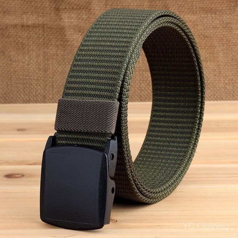 Thắt lưng Nylon vượt qua kiểm tra an ninh, thắt lưng không kim loại, thắt lưng vải khóa nhựa mịn ngoài trời, thích hợp cho công việc denim ZWJJ