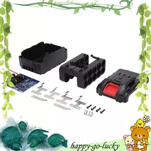 Bộ vỏ pin Li-Ion 21V Phụ kiện bộ pin 10 * 18650 có bảng mạch cho phụ kiện dụng cụ điện