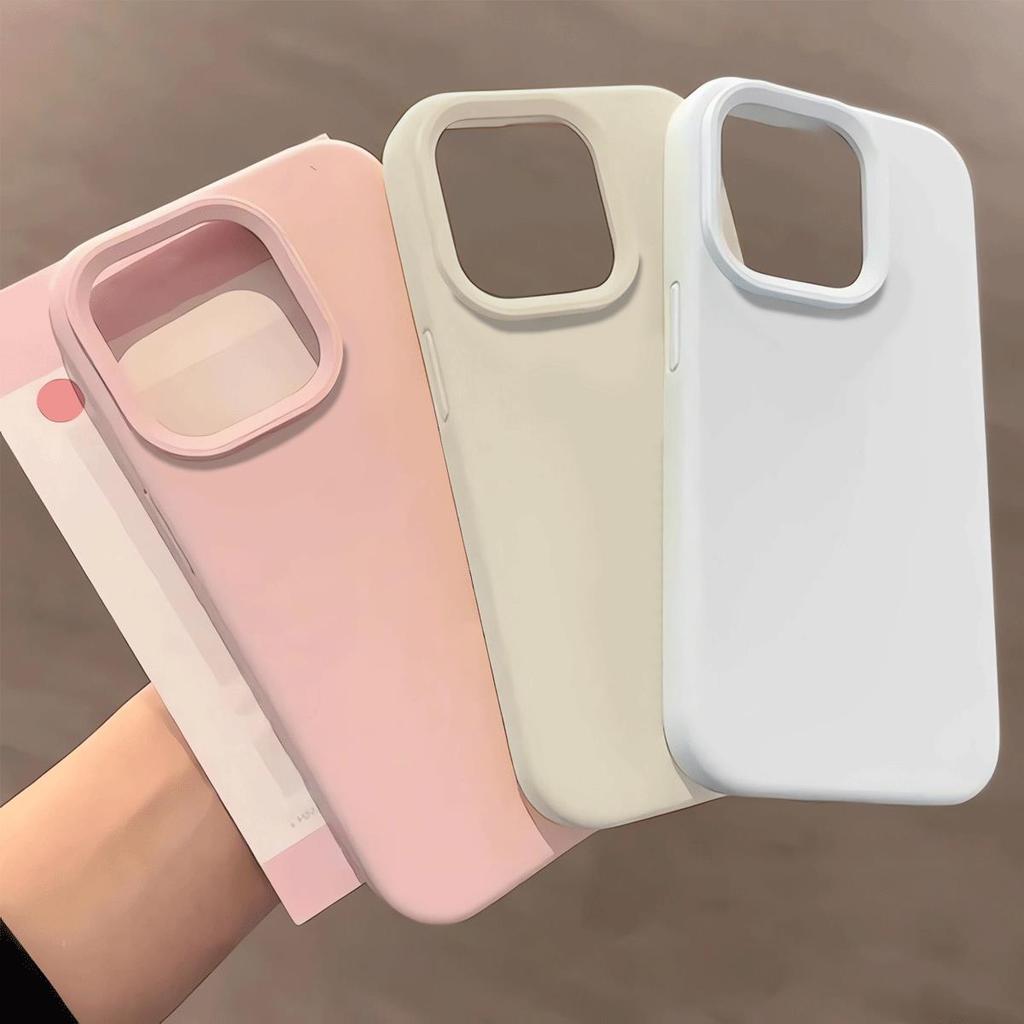 Ốp lưng mềm mịn "gạo nếp" lỗ camera rộng cho iPhone 17/16/15/14 - Dễ lắp, không cấn