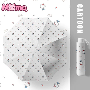 2026 Mẫu hoạt hình Hello Kitty mini nhỏ gọn di động ô che nắng và mưa