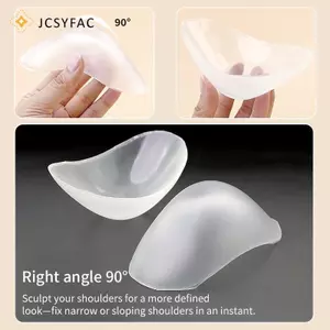 JCSYFAC Góc Phải Phóng To Miếng Lót Vai Silicon Thi Tám Điểm Năm Millimeter Cho Tiệc Khiêu Vũ Mặc Mới