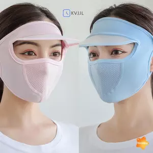 Mặt nạ toàn mặt mỏng thoáng khí bằng lụa băng dài Ne mùa hè mới