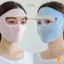 Mặt nạ toàn mặt mỏng thoáng khí bằng lụa băng dài Ne mùa hè mới