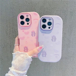 Ốp lưng điện thoại gấu dễ thương, phù hợp với iPhone17 16 15 14 13 12 11 Pro Max 7 8Plus XS BFJSXPM082