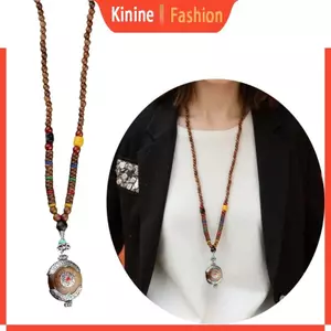KIN Vòng cổ hạt tự nhiên Dây chuyền áo len cung cấp sự thanh thản và hấp dẫn thời trang
