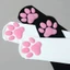 THEGIRL8B Cat Paw Vớ, Miếng đệm chân màu hồng dễ thương Tất móng vuốt mèo con 3D, Tất dài nhung cao đến đùi Kawaii Gothic JK