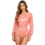 Nyeemya Nữ Chống Thấm Nước Tã Trên Body Dài Tay Co Giãn Eo Nút Đáy Chân Một Mảnh Leotard Thích Ứng Nhu Cầu Đặc Biệt Quần Áo