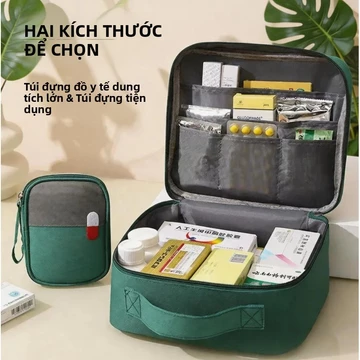 Bộ sơ cứu di động Túi cứu sinh khẩn cấp có tính năng cách ly Hộp lưu trữ sức khỏe gia đình dành cho gia đình Du lịch Đồ dùng y tế