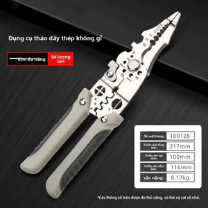 VN a1 Máy tuốt dây đa chức năng phong cách mới 2025 được thiết kế đặc biệt dành cho thợ điện, dùng để tách, tước dây và cong, là máy cắt dây đa chức năng nhập khẩu.