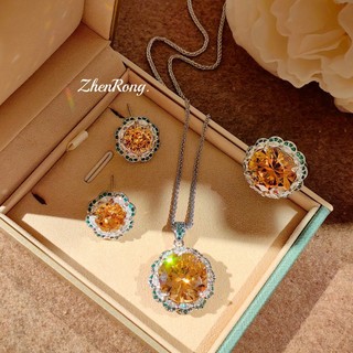 Châu Âu Mỹ ins Phong Cách Mới Carat Lớn Nhiều Màu Sắc Bộ Đồ Cho Bé Nữ