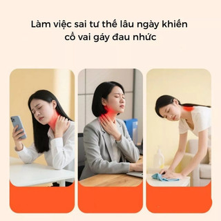 Gối Chườm Nóng Cổ Vai Gáy Dạng Chữ U Giữ Nhiệt, Gối Sưởi Ấm Giúp Thư Giãn Giảm Đau Mỏi Vai Gáy