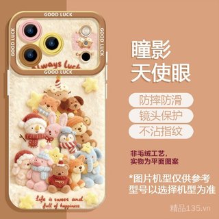 Bầu Không Khí Giáng Sinh Thích Hợp Cho 17 Vỏ Điện Thoại iphone16 Phong Cách Mới pro Dễ Thương 15 Hoạt Hình max Nữ 14
