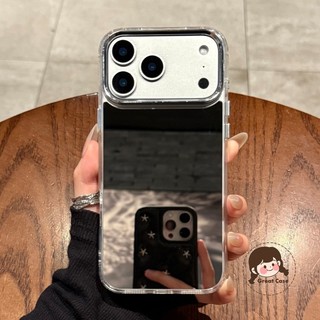 Ốp Điện Thoại Gương Đơn Giản Cho Samsung Galaxy A17 A07 A06 M06 F06 M30S M31 M21 M21S M33 A42 A81 M60S Note 20 Ultra 10 9 8 Pro Plus Lite Gương Trang Điểm Trong Suốt Vỏ Chống Sốc