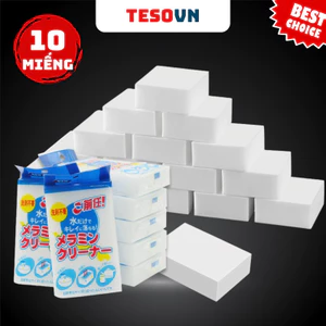 COMBO 10 Mút Bọt Biển Melamine Lau Chùi, Tẩy Rửa, Vệ Sinh Đa Năng - Miếng Mút Xốp Thần Kỳ - TESOVN 484