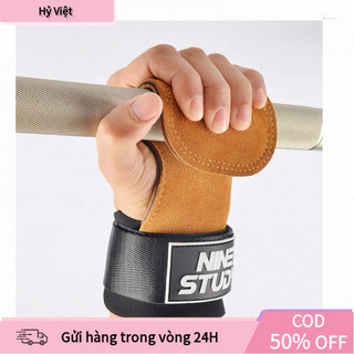 【Hỷ】Bộ dụng cụ hỗ trợ tập luyện gồm găng tay bảo vệ và dây kéo lưng - Ứng dụng cho các môn thể thao như kéo xà, nâng tạ