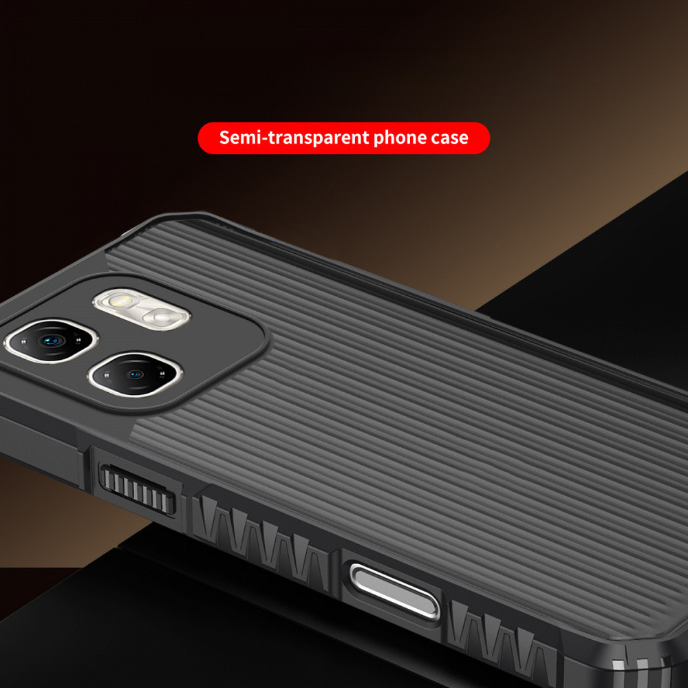 Ốp Điện Thoại Bán Trong Suốt Sọc Cho Infinix Hot 50i 50 40 SPARK 20 Smart9 9HD Note3PRO PLUS 4G 5G Góc Dày Chống Rơi Có Vỏ Bảo Vệ Camera