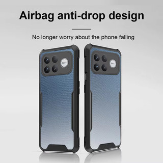 Ốp Lưng Chống Sốc Acrylic Cho Xiaomi Poco F8 Pro Vỏ Túi Khí Giáp Siêu Trong Suốt Vỏ Điện Thoại