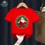 COD (Hồ Chí Minh)DREAMY BABY Áo thun Noel 2024, áo thun ngắn tay cho trẻ em trai và gái A219