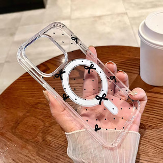Ốp điện thoại chống sốc họa tiết nơ đen S26Ultra có thể so sánh với Samsung s20fe S26 S21PLUS S22 S23 S24 Vỏ siêu chống sốc S25 Plus S25ultra