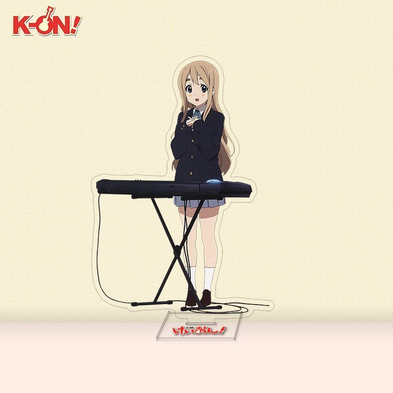 K-ON! Bộ Đế Acrylic Anime – Yui, Mio, Ritsu, Azusa, Tsumugi Nhân Vật, Trang Trí Bàn Làm Việc 9cm & Quà Tặng
