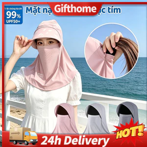 ✈️Giao Hàng 24h✈️ Mũ chống nắng toàn mặt UPF50 + Mặt nạ nữ Mũ che nắng ngoài trời