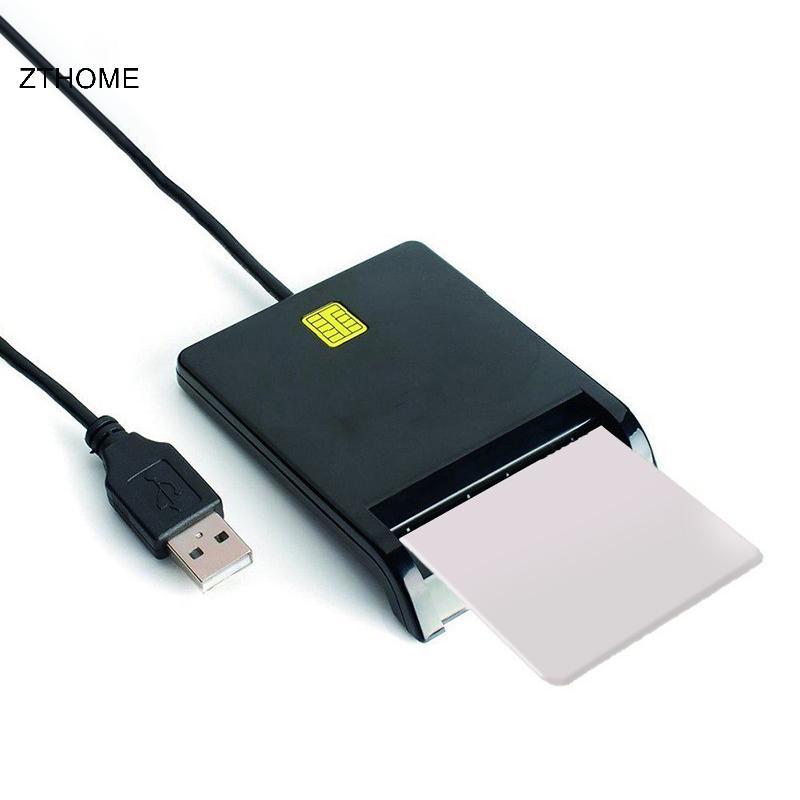 Đầu đọc thẻ thông minh USB ZTHOME cho đầu đọc thẻ IC / ID EMV chất lượng cao cho Windows 7 8 10 Linux OS HOT