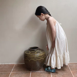 Váy Trẻ Em Bé Gái Bên Biển Sling Váy Phiên Bản Hàn Quốc Váy Đi Biển Ngày Lễ Váy Vest Váy