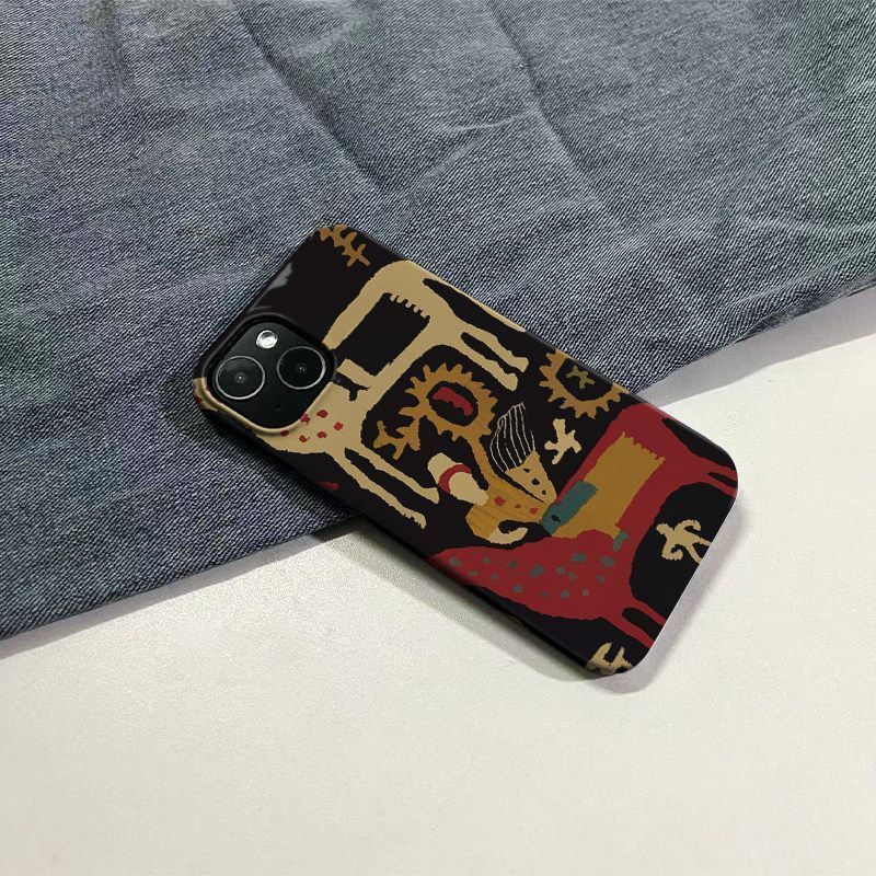 Ốp Điện Thoại Totem Horse QYJS Thích Hợp Cho IPhone 17 AIR XR 11 13 14 15 16 ProMax XSMAX 12 PRO 7 8 PLUS Phim Cứng Bóng Retro