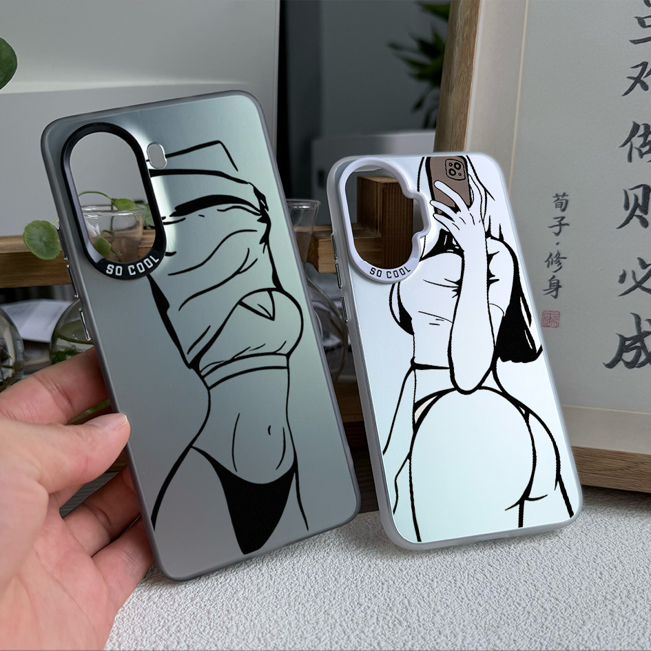 Dành cho Redmi Turbo 5 Max / Turbo 4 Pro / POCO X8 Pro X7 X6 F8 F7 "Cô gái gợi cảm" Ốp điện thoại viền mềm lưng cứng / Note 15 Pro Mi 15T 14T K90 Pro Vỏ Redmi chống sốc
