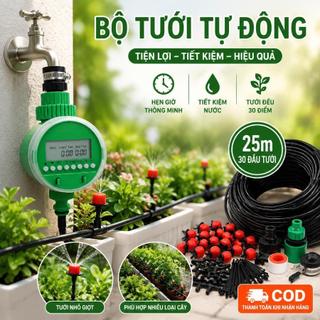 Thiết Bị Hẹn Giờ Tưới Cây Tự Động Dùng Pin, Van Thông Minh Cho Vườn & Chậu Cây