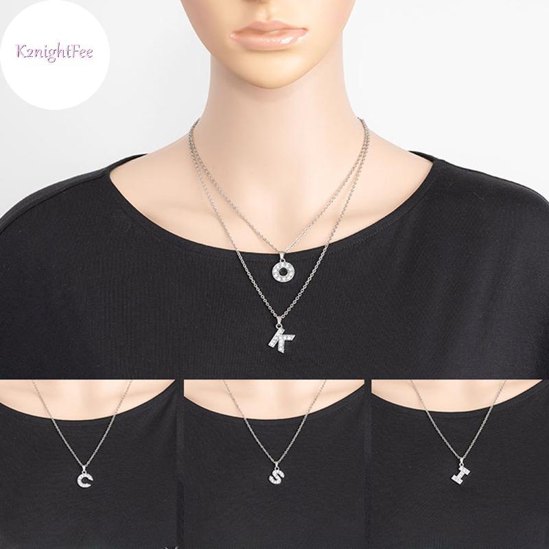 K2nightFee Bảng Chữ Cái Thời Trang A Chữ Z Nelace 1 Chiếc Zircon Nữ Trang Sức Dây Xích Xương Đòn Thanh Lịch Để Sử Dụng Hàng Ngày VN