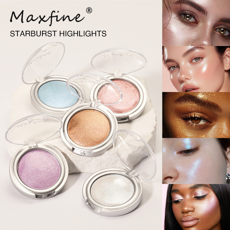 YW Bảng phấn mắt Star Mochi Highlighter Monochrome Pearlescent Strobe Phân cực ánh sáng