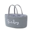 Chữ Phong Cách Dây Cotton Dệt Mẹ Giỏ Bé Có Thể Tháo Rời Bên Trong Khô Ướt Giỏ Tách Giỏ Đựng Đồ Di Động Giỏ Đựng Đồ