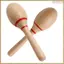 Máy lắc Rumba bằng gỗ sồi Maracas Nhạc cụ Latin Nhạc cụ dành cho trò chơi Đảng ủng hộ