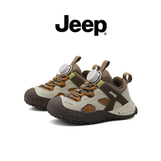 JEEP Giày Thể Thao Phong Cách Mới Lưới Trẻ Em Thoáng Khí Đế Mềm Chống Trơn Trượt Bé Trai Bé Gái Giày Chạy Bộ