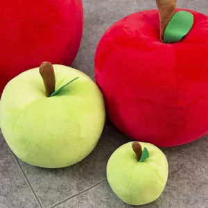 Apple Gối Xanh Táo Sang Trọng Đồ Chơi Đỏ Táo Búp Bê Đệm Trái Cây Búp Bê Búp Bê Giáng Sinh Đêm Giáng Sinh 26.3.26