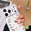 Ốp Điện Thoại Mèo Kitty Dễ Thương Cho Redmi K90 Pro Max K80 K70 K70E K60 K60E K50 Ultra K50i K40 K40S Turbo 5 Max 4 Pro 5G 4G Vỏ Da PU Hoạt Hình Ins Phong Cách 3D Vỏ Mềm