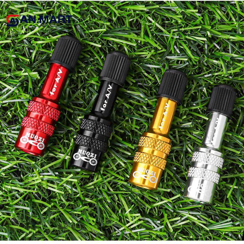 AN.MART Xe Đạp Dĩa Schrader Van Adapter Xe Đạp Đường Bộ Air Fork Bơm Hơi Van Adapter Cho Nĩa Iate Lốp Sử Dụng VN