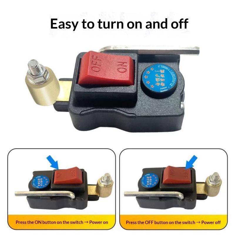 Ngắt kết nối pin JINHF cho ô tô có màn hình điện áp kỹ thuật số Đa năng 12V 24V Cắt nguồn an toàn cho xe ngoài trời HOT