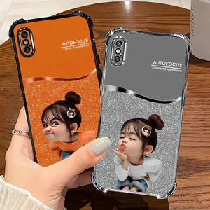 Ốp điện thoại di động thích hợp cho [iPhone XS Max] cô gái dễ thương mới Vỏ điện thoại di động TPU trong suốt đơn giản mới Giá tiết kiệm Chống rơi Chống trượt Chống vân tay Bền và tác động-r