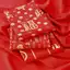 Lời Tốt Lành Lễ Hội Năm Mới Màu Đỏ Nguyên Chất Cotton Mạ Vàng Vải Cưới In Tay Trang Trí DIY Cotton Vải 515
