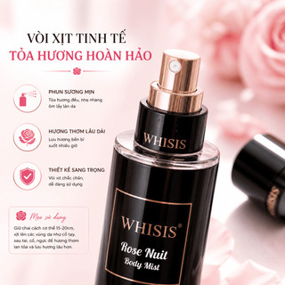 [Giá hủy diệt] Xịt Body Mist Whisis Sweet Amber Hương Hoa Hồng Heri Skin Nội dung 1