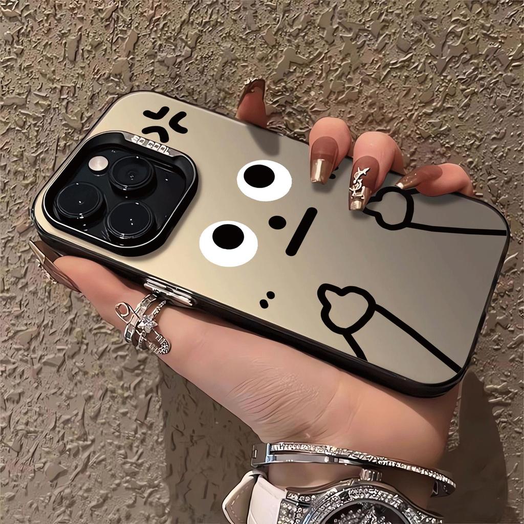 Dễ thương độc đáo Ốp điện thoại biểu cảm tức giận chống sốc cho iPhone 17/16/15/14/13/12