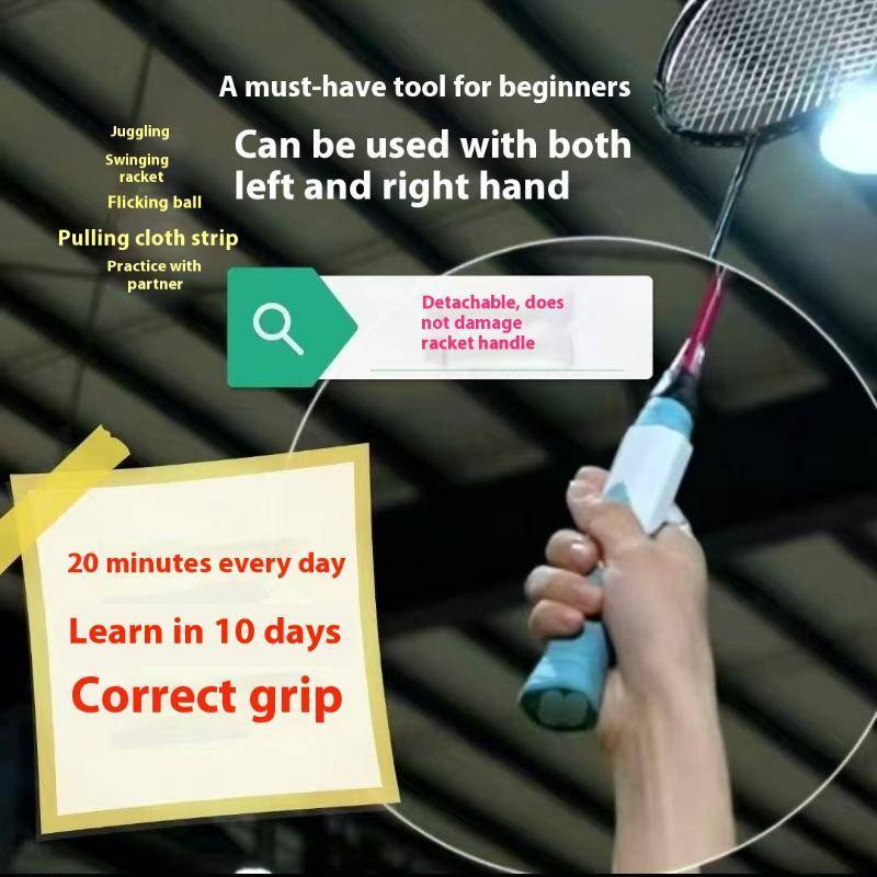 [Mar-T] Hỗ trợ tay cầm cầu lông PP Cải thiện kỹ năng Đa năng Tennis Raet Grip Hỗ trợ cầu lông Raet Chỉnh sửa tư thế