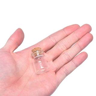 [KJ] 10 Chai Thủy Tinh Mini Có Nút Chặn Nút Chai Trong Suốt Lọ Trang Trí Đám Cưới [Mới]