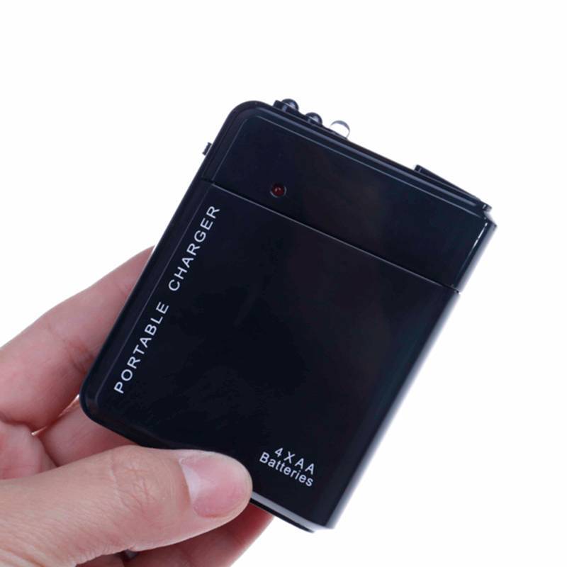 [KvJJL-t] 1 Pc Usb 4 Aa Pin Sạc Khẩn Cấp Di Động Đa Năng Sạc Điện Thoại Mới