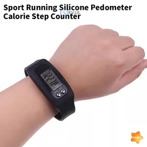 Máy đếm bước đi thể thao Bộ đếm bước chạy Khoảng cách đi bộ Bộ đếm calo Máy đếm bước đi Kỹ thuật số Traer LCD Vòng đeo tay đồng hồ thể dục mới