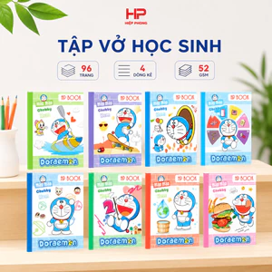 Tập vở NHÁP (96 trang) Hiệp Phong 4 đường kẻ 4 ô ly khổ A5 (định lượng 52g - Mỏng)